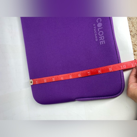 COLORE STUCANO PURPLE SECOND SKIN SLEEVE CARRYING CASE FOR NOTEBOOK 13" x 10" - Picture 7 of 9